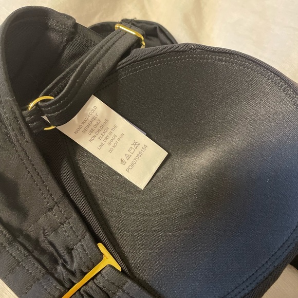 Swimsuits For All Expert Multi-Way Black Halter Padded Swim Bikini Top (size 4) - Picture 5 of 6